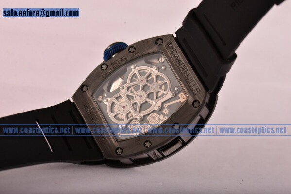 Richard Mille Jean Todt Limited Edition RM 036 Watch 1:1 Replica Carbon Fiber Blue Inner Bezel